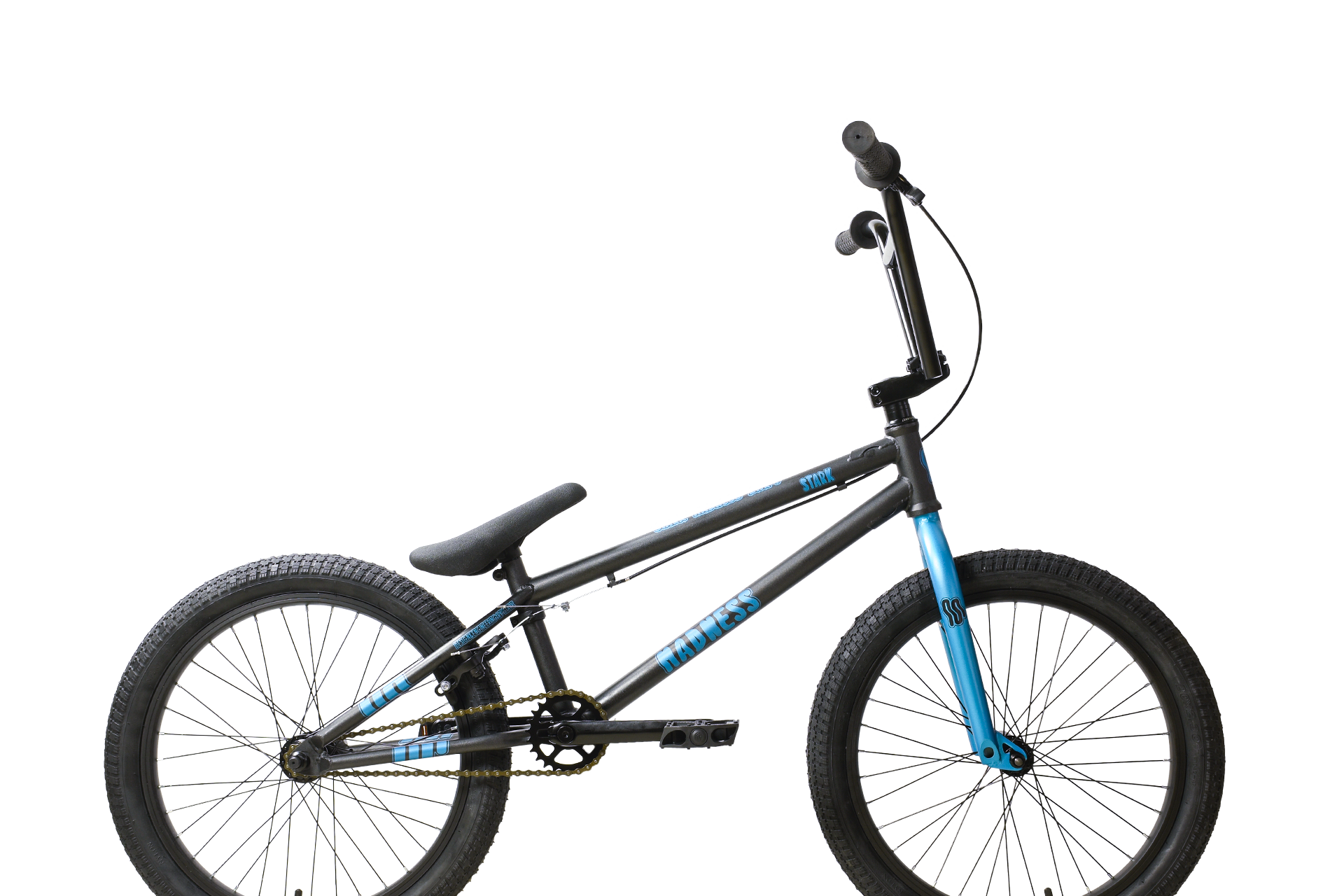 Velosiped Stark Madness BMX 4 (HQ-0017760, graphite/blue/black, 20")