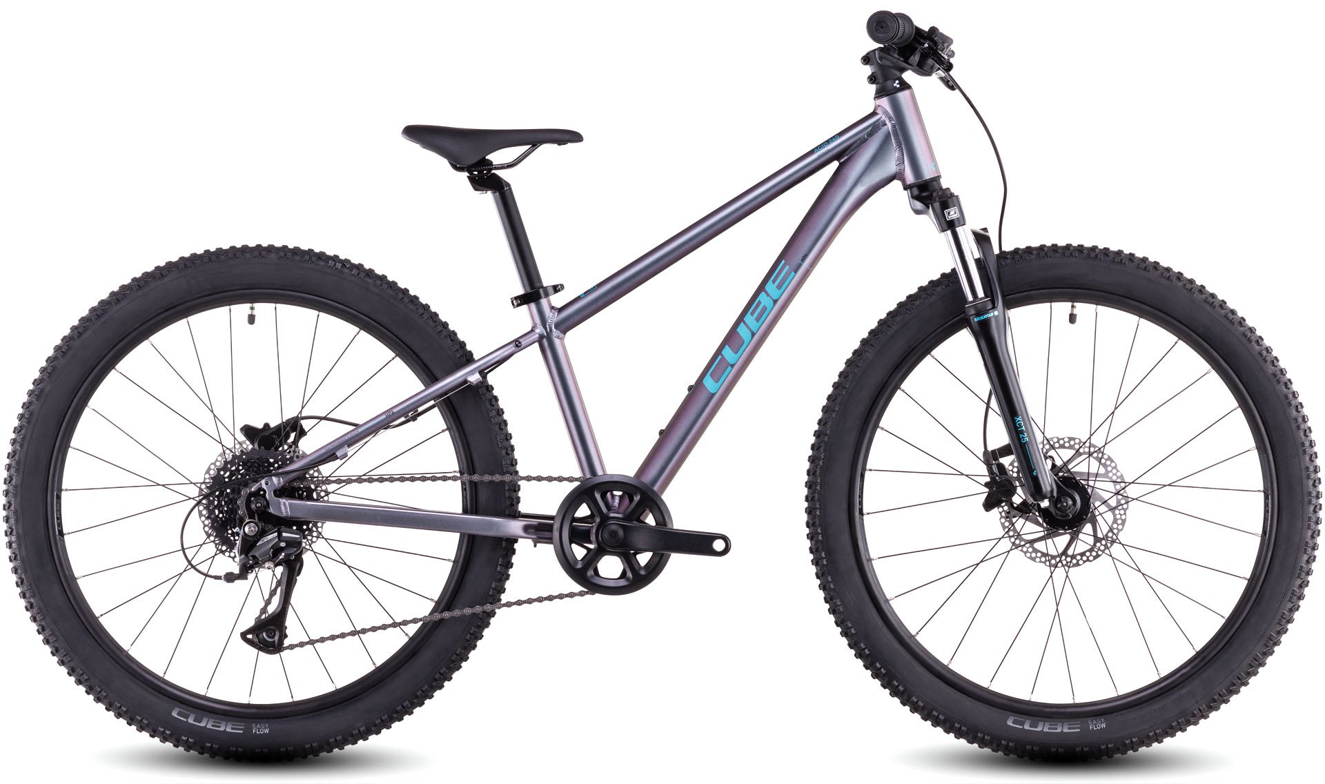 Velosiped Cube Acid 240 Disc (851520, galactic/cyan, 24")