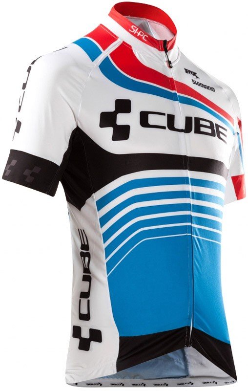 Jersey Cube Teamline S/S (11160, Cube, white/blue, XXL)