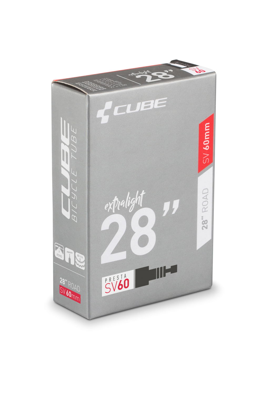 Tube Cube 28 Road SV60MM ExtraLlight (13553, Cube, black, 28")