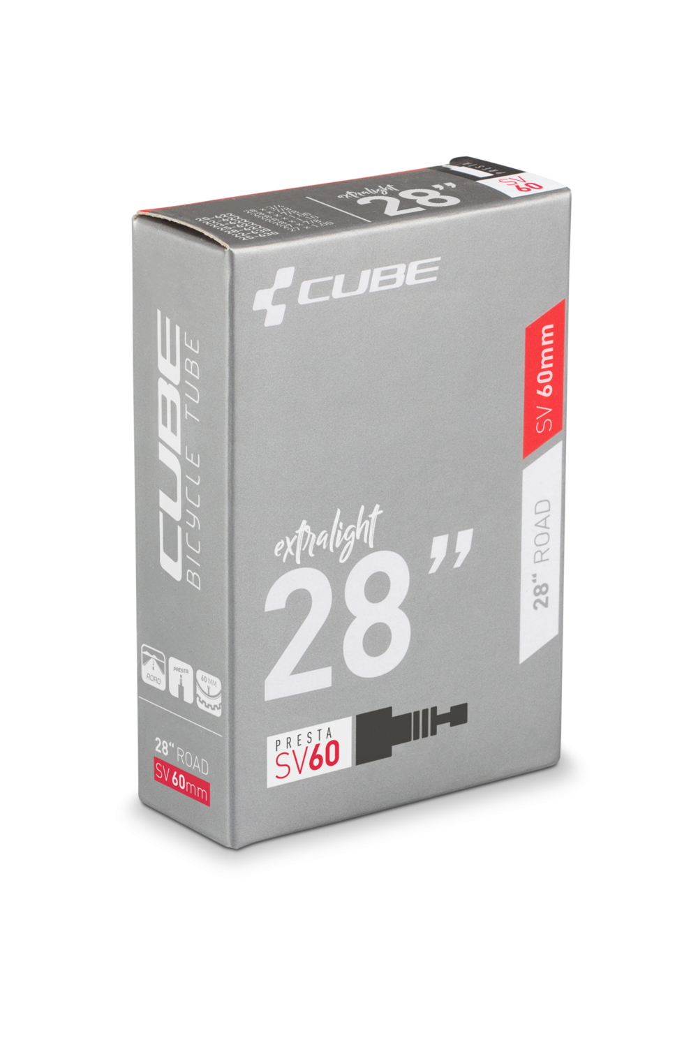 Tube Cube 28 ROAD SV40MM (13551, Cube, black, 28")