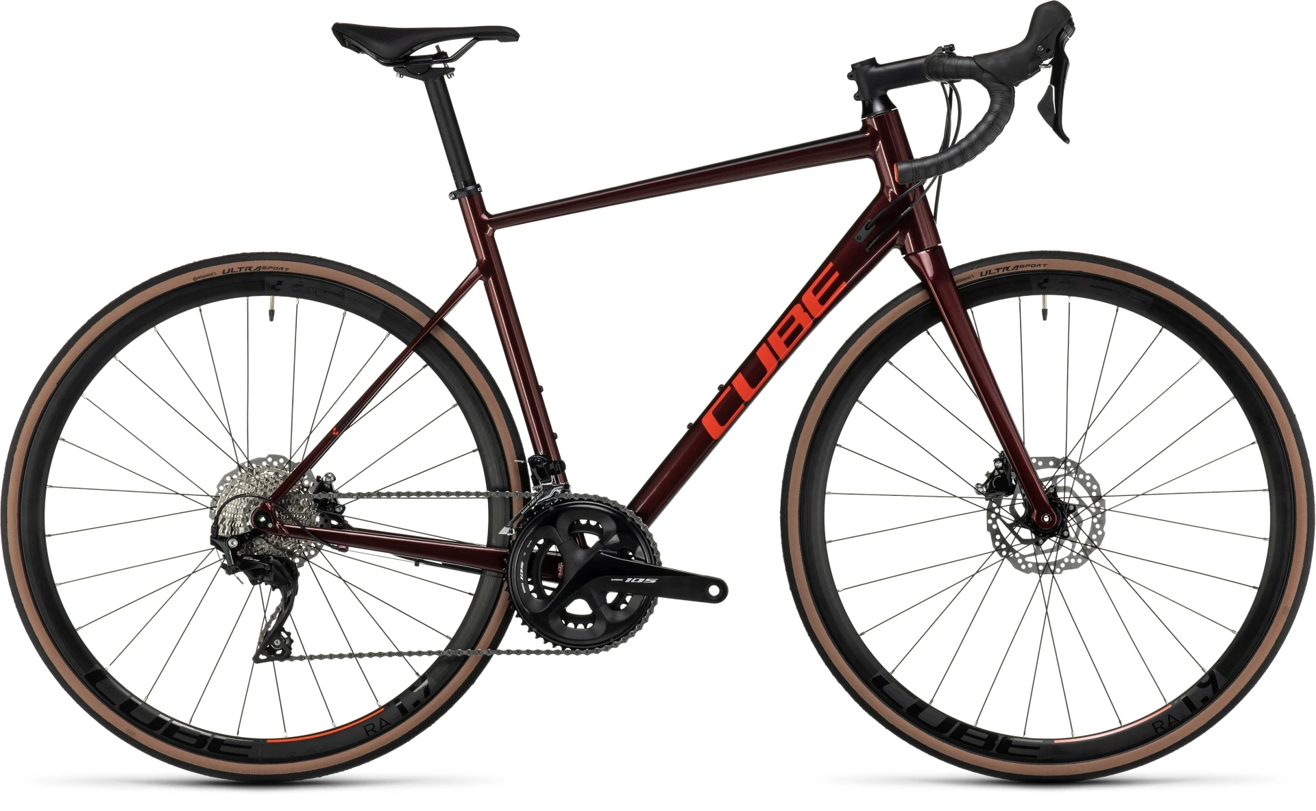 Velosiped Cube Attain SLX (676410, deepred/red, 56cm)