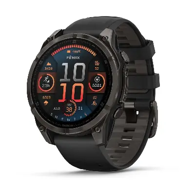 Smartwatch Garmin Fenix 8 Sapphire Amoled (010-02904-21, black, 47 mm)