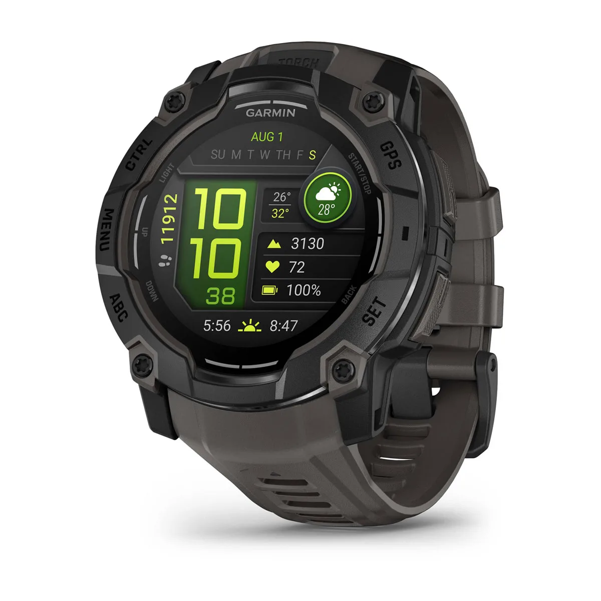 Smartwatch Garmin Instinct 3 Amoled (010-03020-00, black, 50 mm)