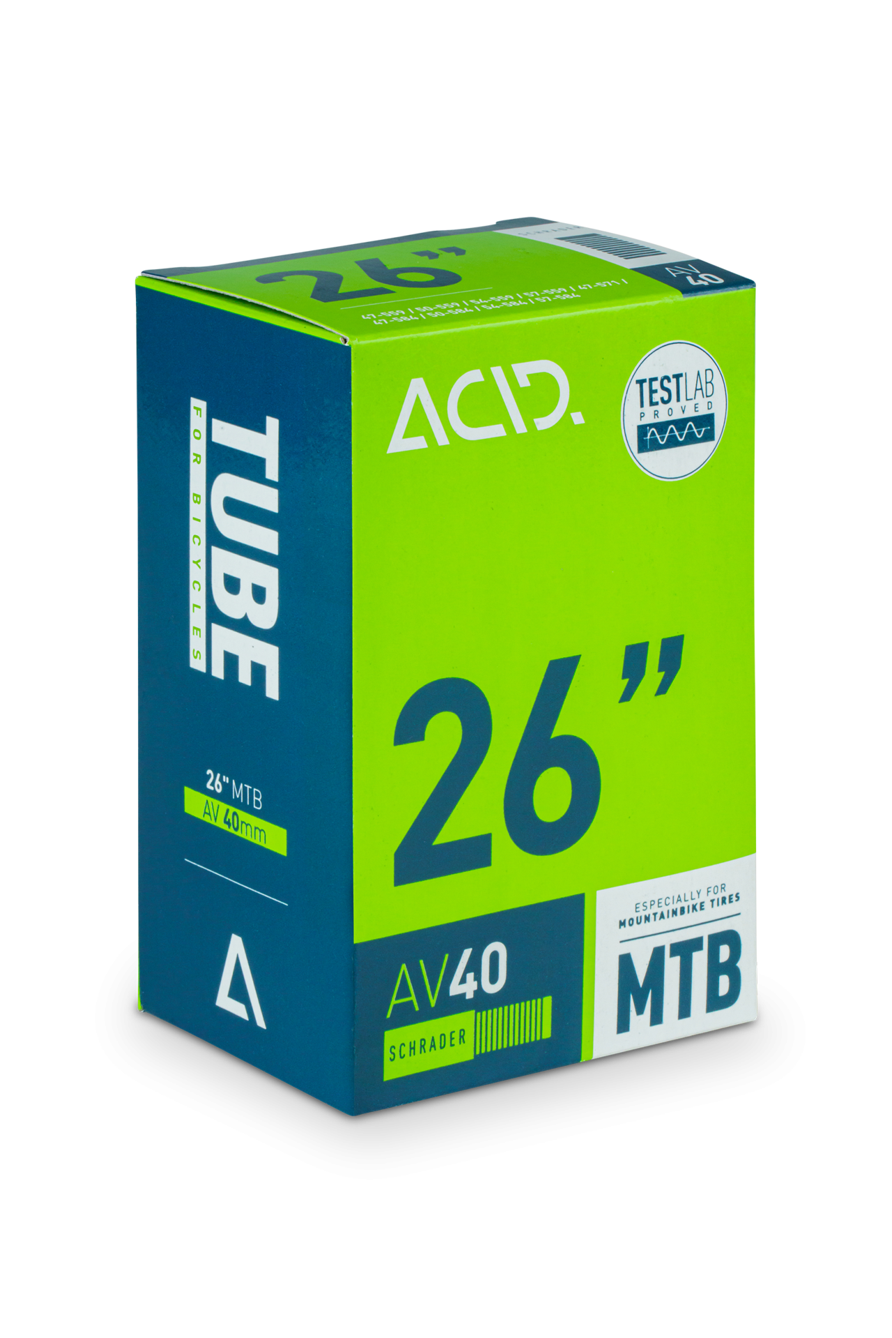 Tube Acid 26 MTB AGV40MM (93554, black, 26")