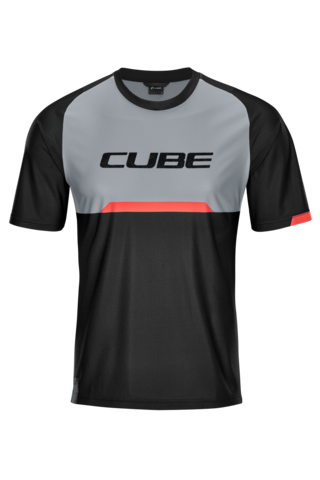 Jersey Cube EDGE Roundneck S/S (11140, Cube, black/grey, M)