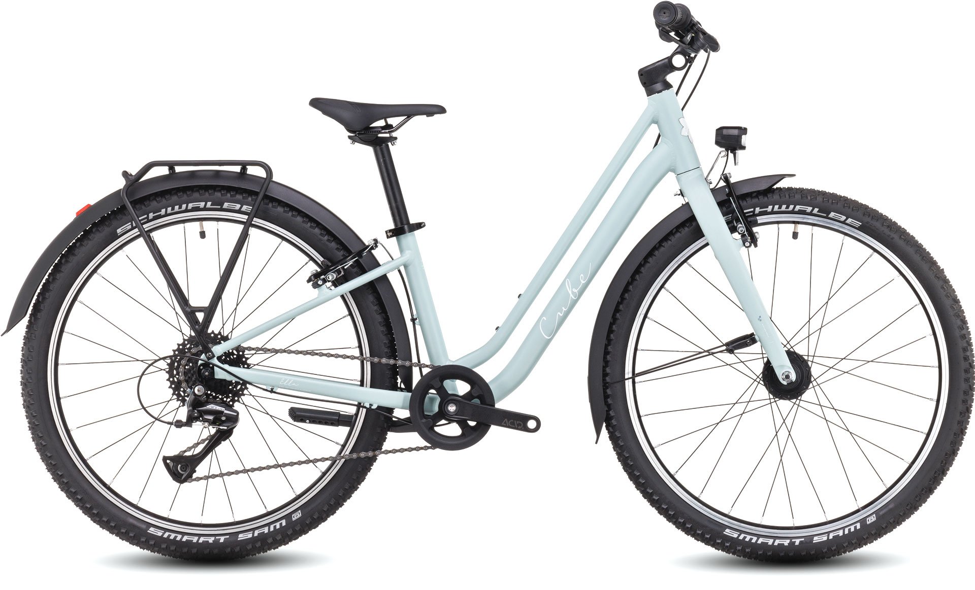 Velosiped Cube Ella 240 (850800, green/white, 24")