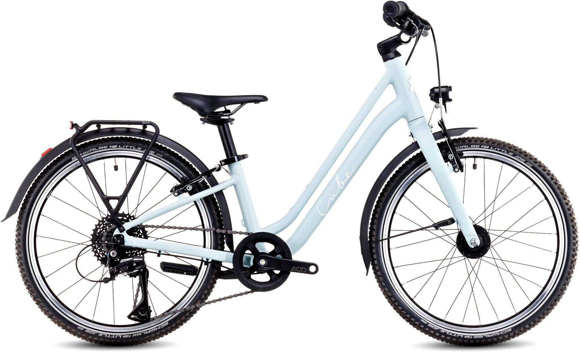 Velosiped Cube Ella 200 (850600, green/white, 20")