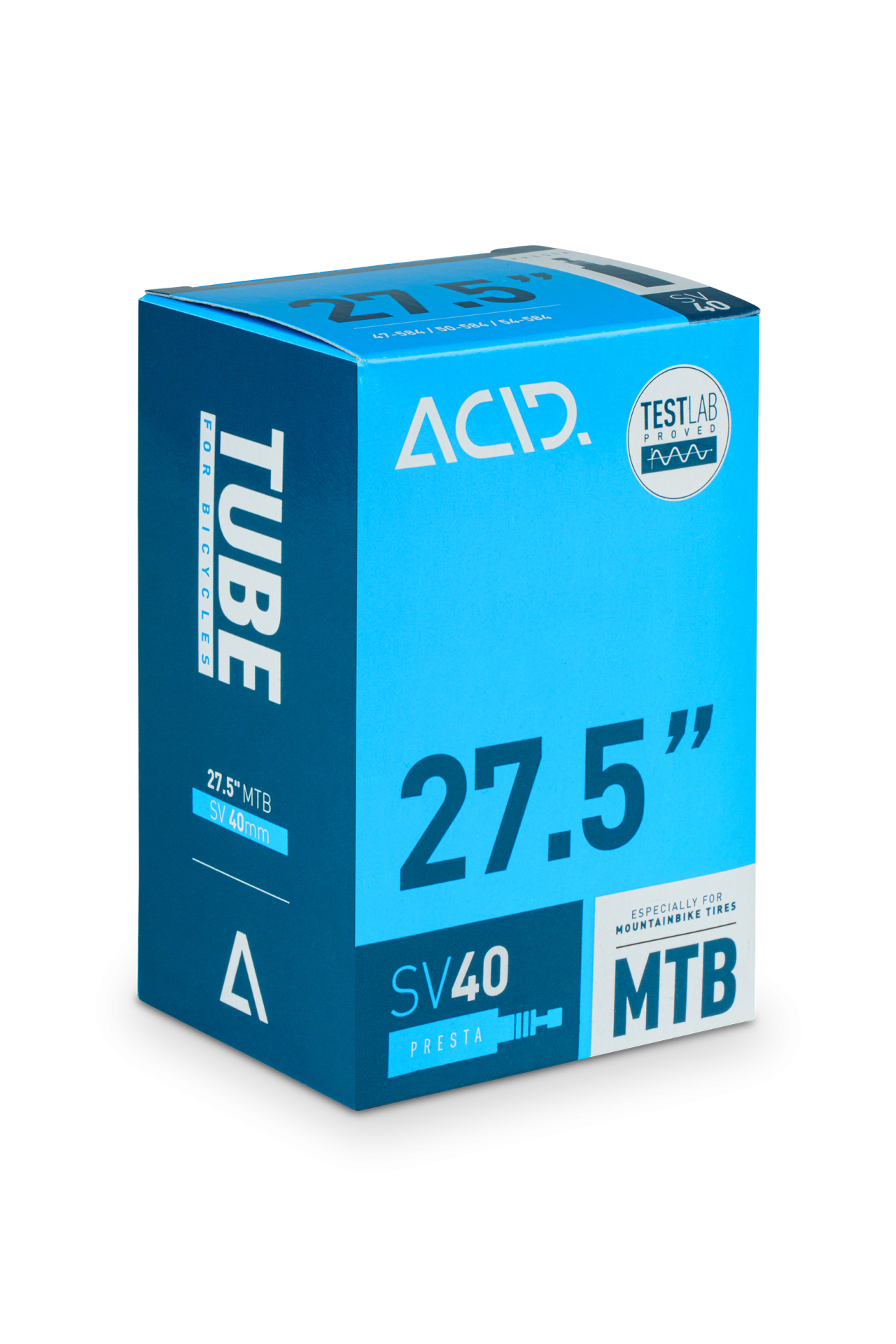 Tube Acid 27,5 MTB SV40MM (93559, black, 27.5")