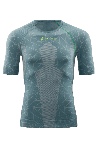 Baselayer Cube Race Be Cool S/S (10583, Cube, grey/green, M)