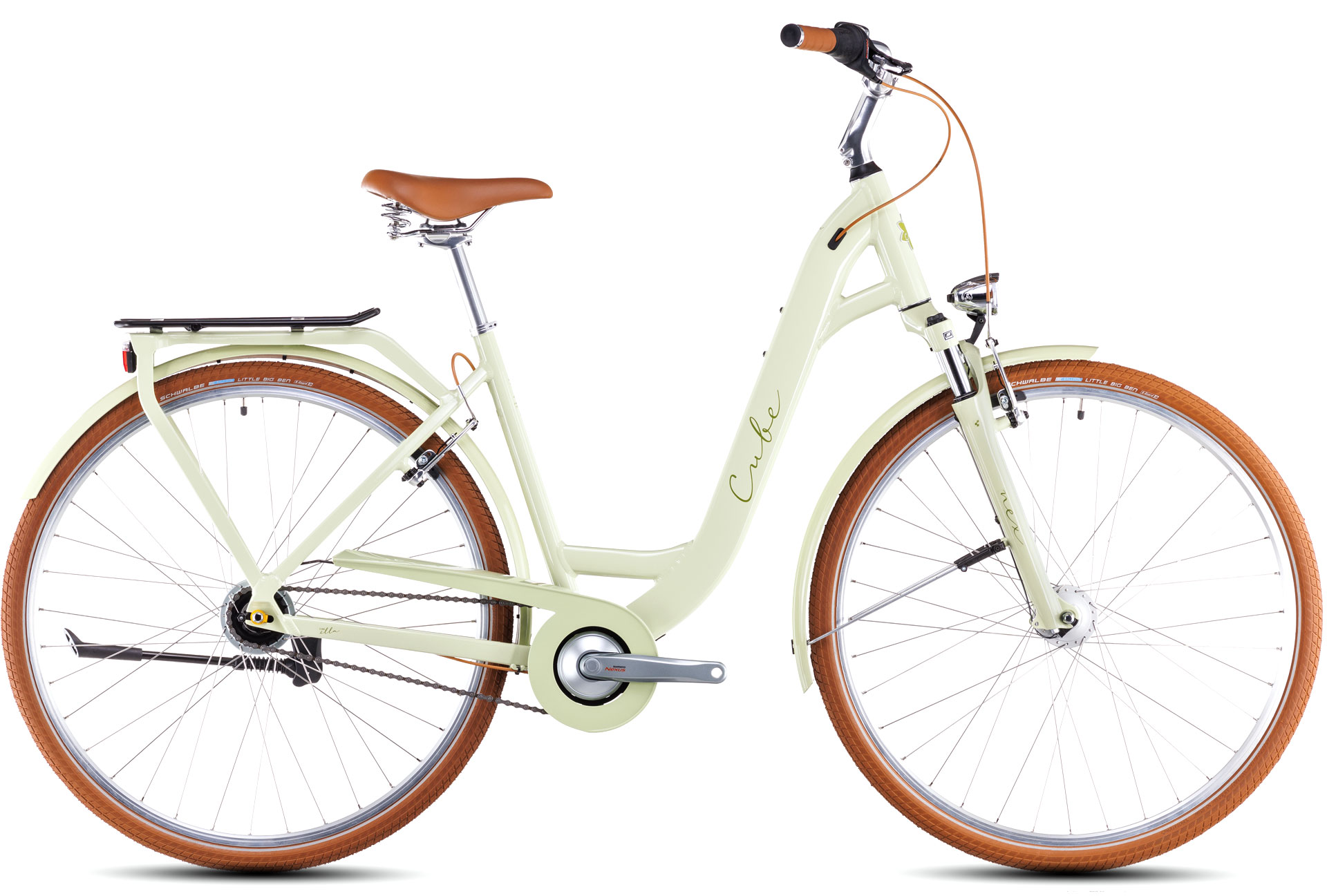 Velosiped Cube ella (864110, green/green, 45 easy entry/ XS)