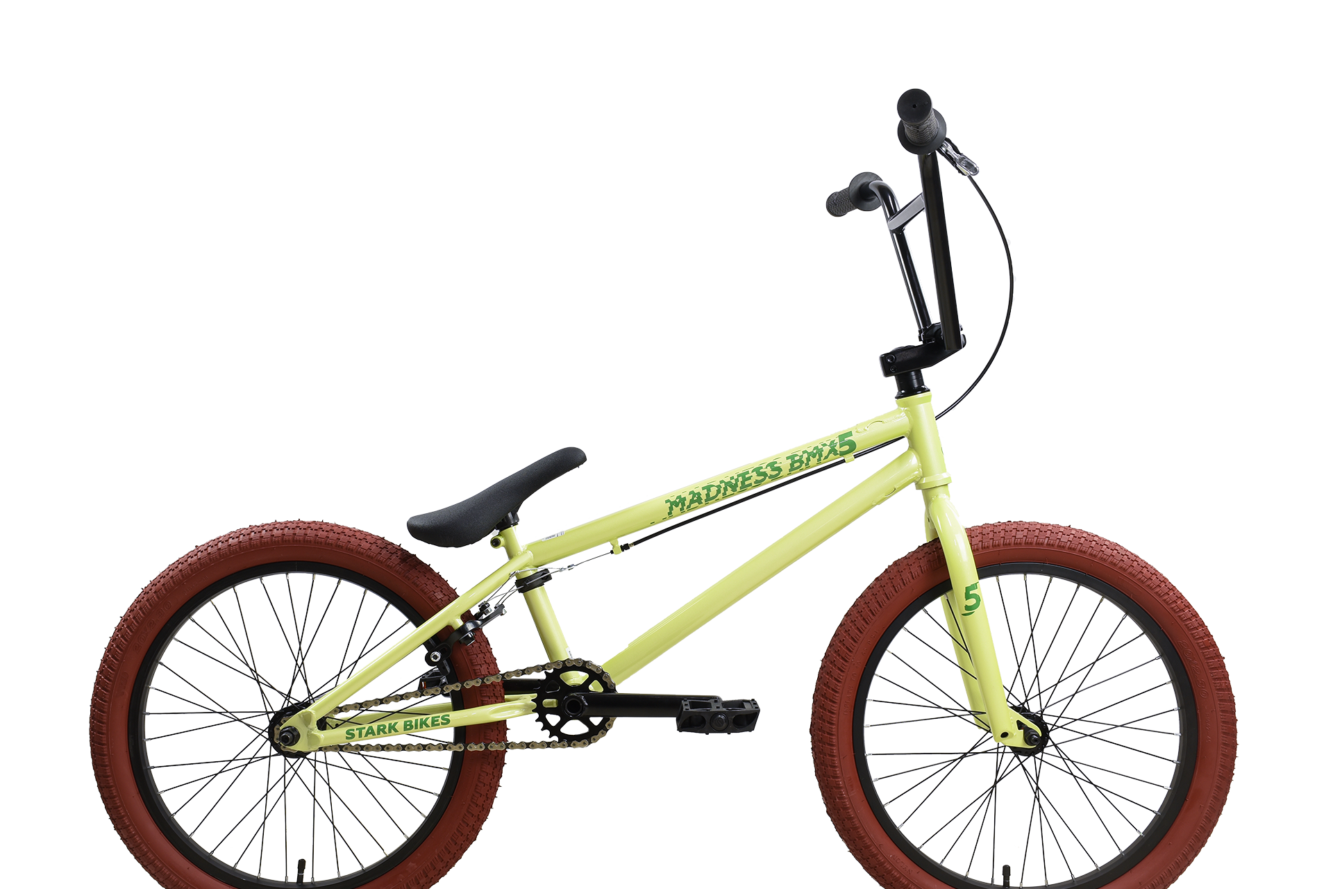 Velosiped Stark Madness BMX 5 (HQ-0018040, olive/green/brown, 20")