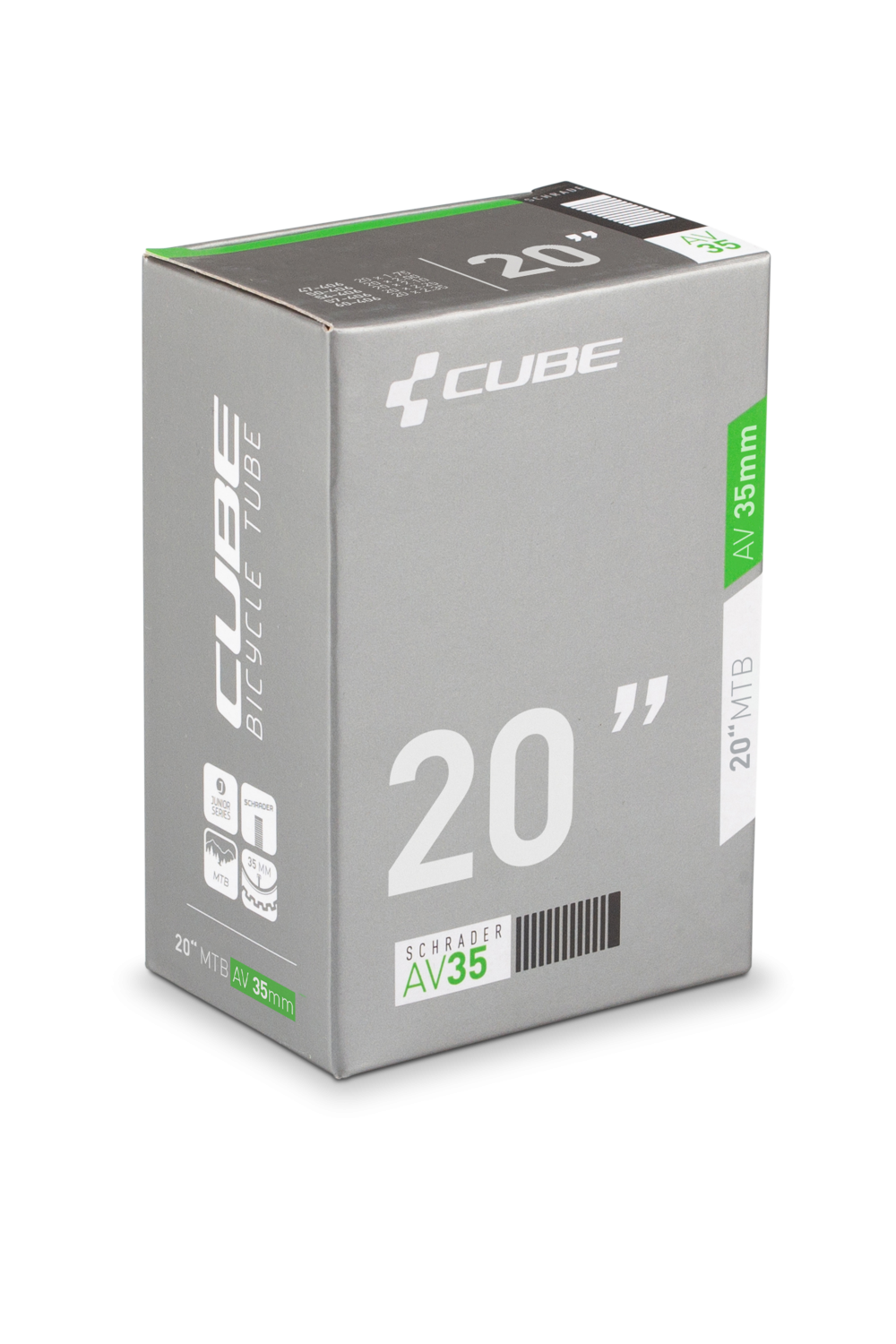 Tube Cube 20 Junior/MTB AV35MM (13532, Cube, black,  20)
