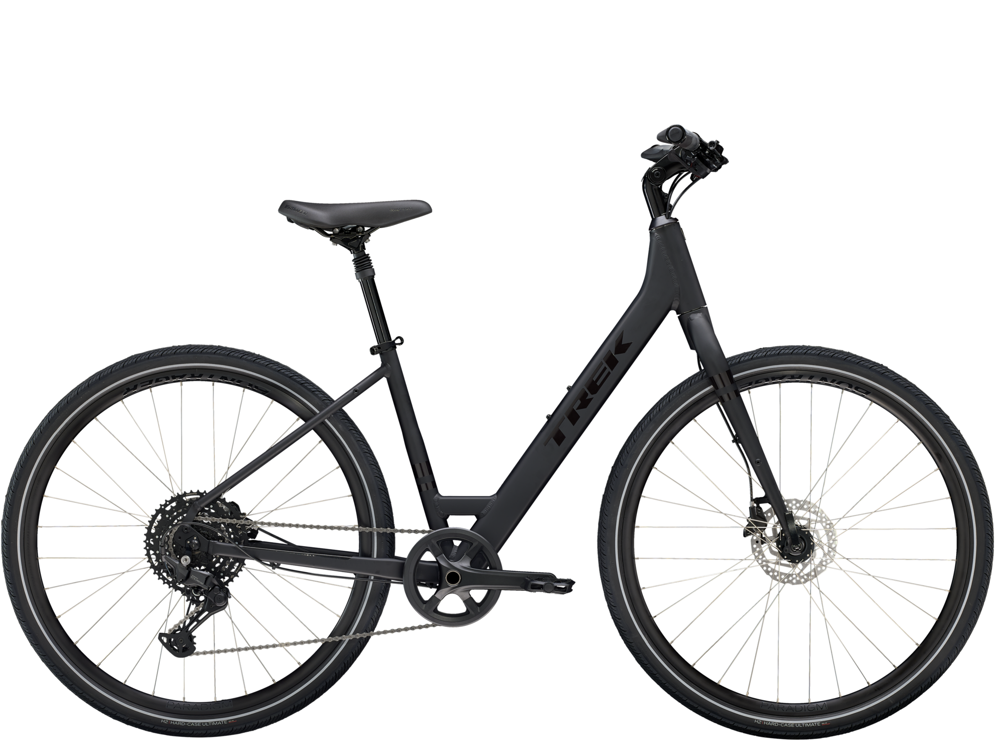 Velosiped Trek Verve 3 Lowstep (5292923, black, XS)