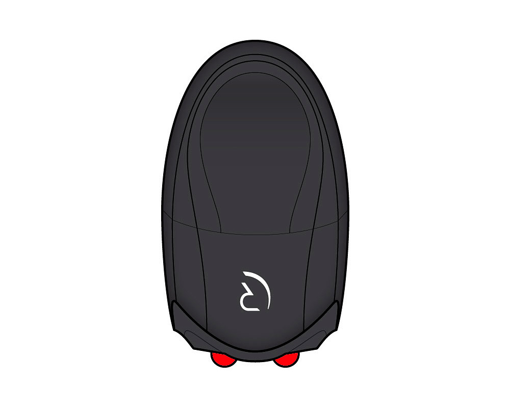 Light Rear RFR Clip (13905, black/white, RFR)