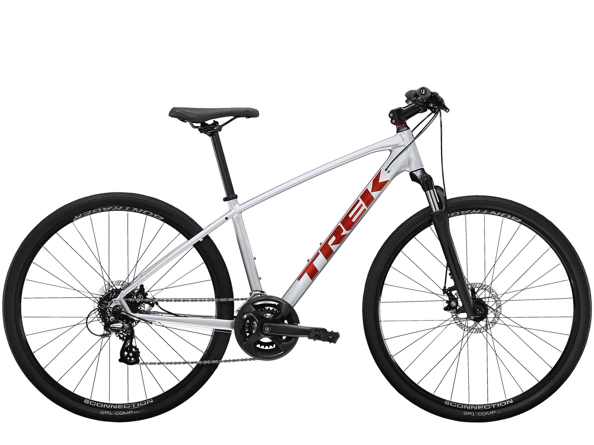 Velosiped Trek Dual Sport 1 Gen 4 (5259494, silver, M)