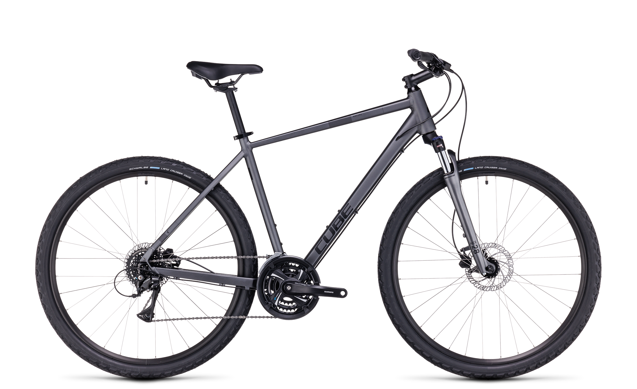 Velosiped Cube Nature ONE (745100, graphite/black, XS)